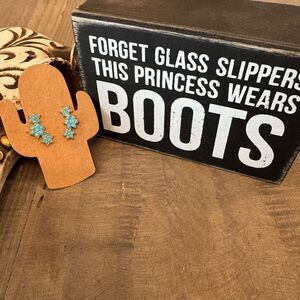 Turquoise Floral Earrings